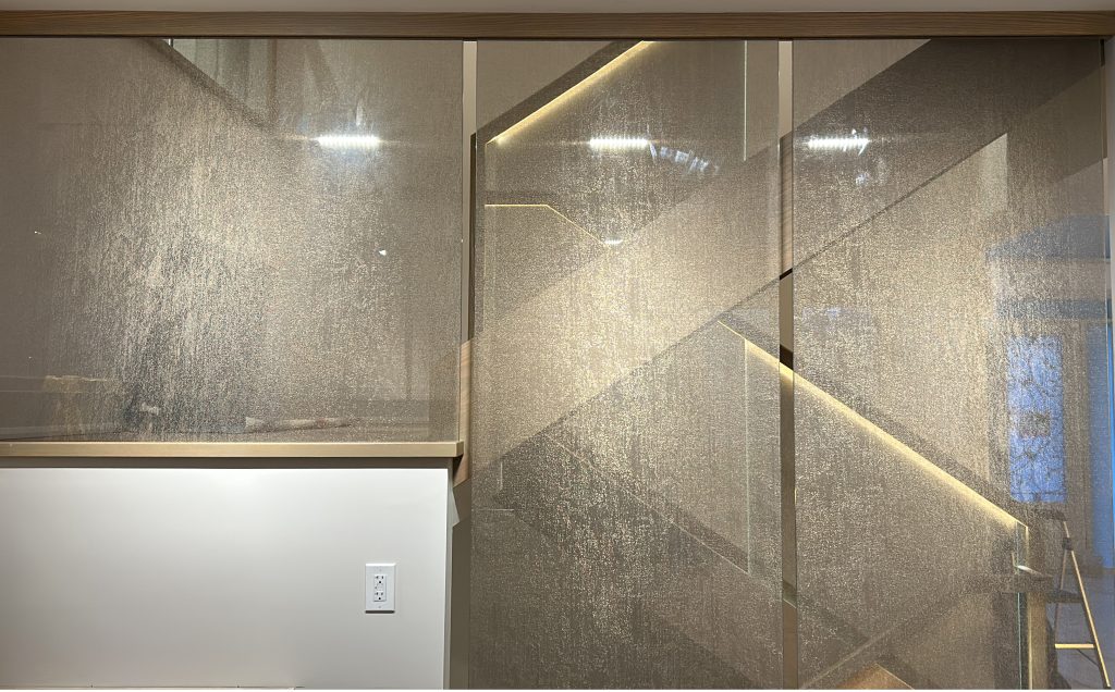 Fabric Laminated Glass Stair Railing