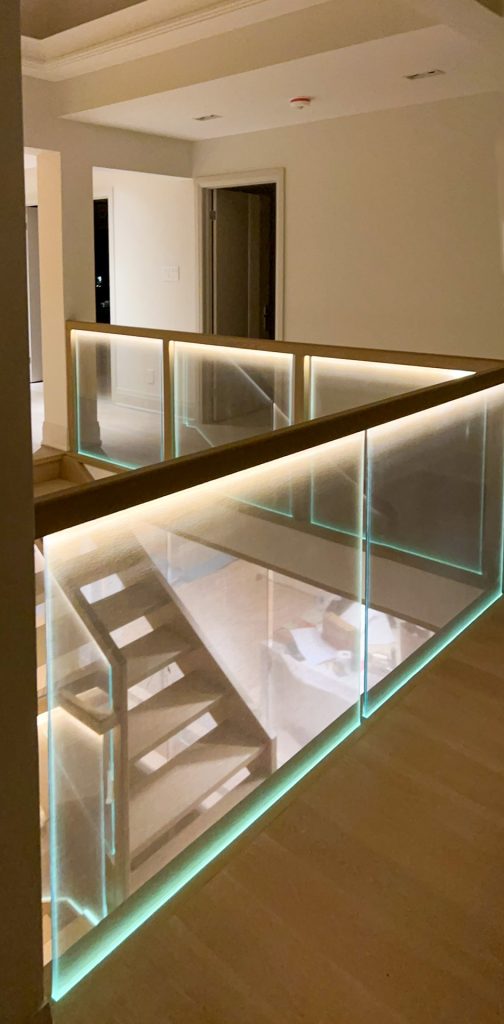 Fabric Laminated Glass Stair Railing