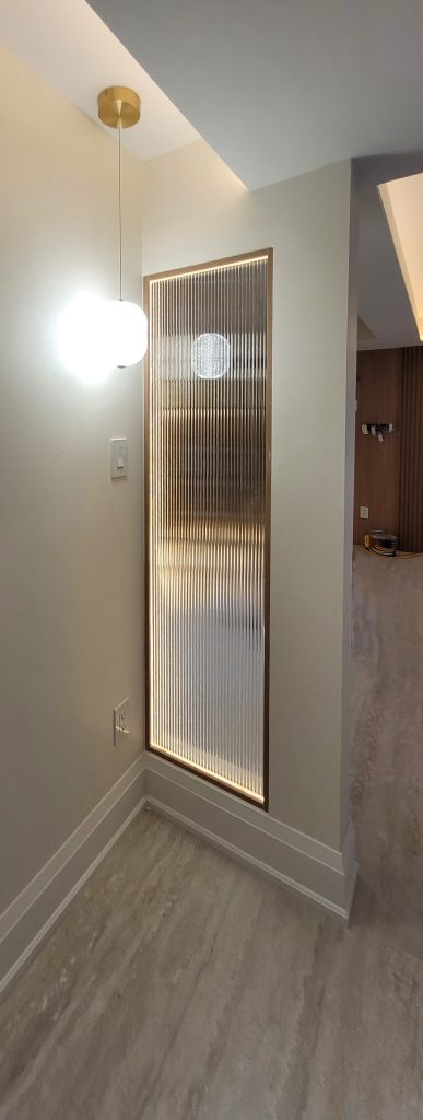 Flutes Glass accent wall