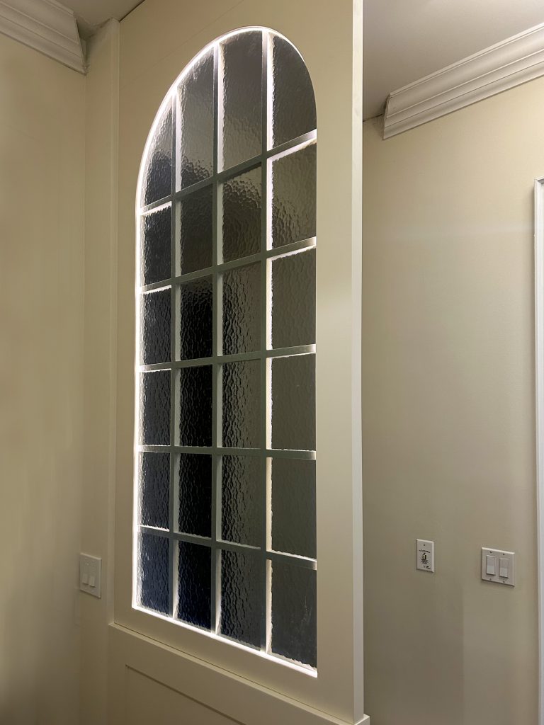 Patterned Decorative Glass Wall