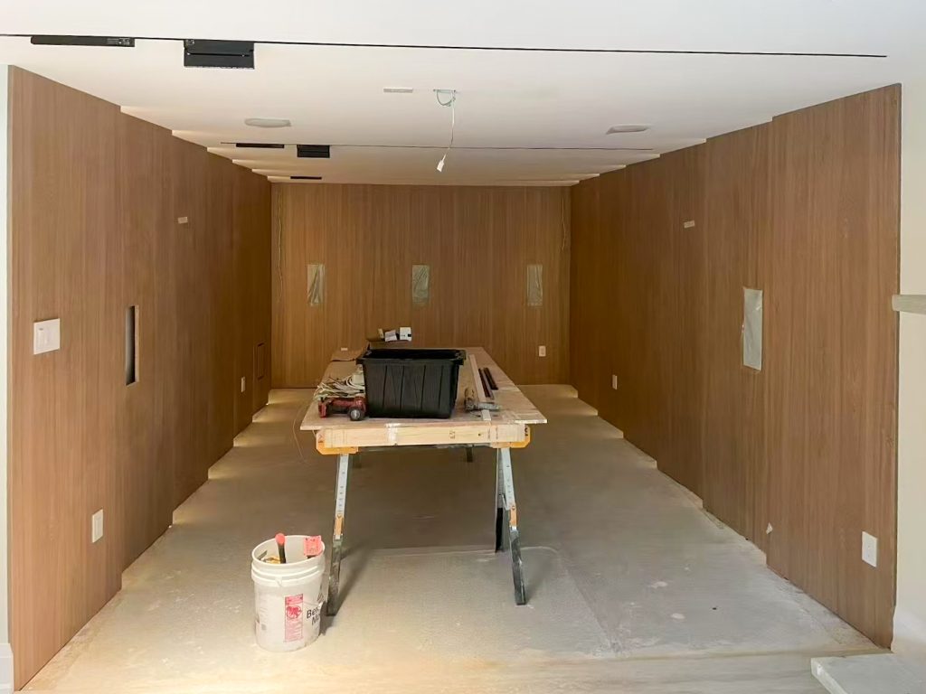 Custom Millwork-Home Theater Wall Panels